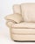Modern Modern Beige Leather Upholstered 2-Seat Sofa For Sale - Image 3 of 8