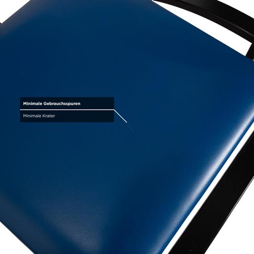 Sinus and Cosinus Chairs in Blue and Red Leather from KFF, Set of 6 For Sale - Image 16 of 18