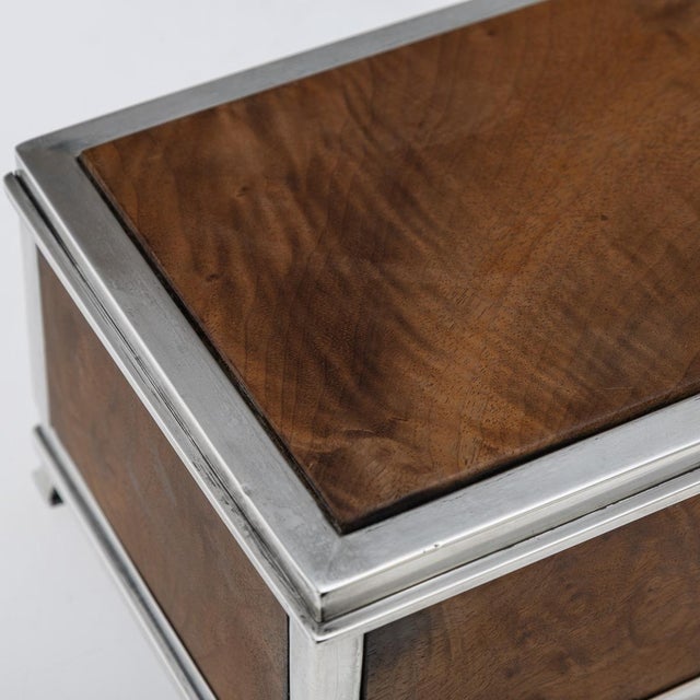 Vintage American Silver Cigar Box, 1920 For Sale - Image 18 of 18