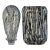 Black Graphic Pilchuk Torpedo Shaped & Rectangular Murano Style Art Glass Vases- A Pair For Sale