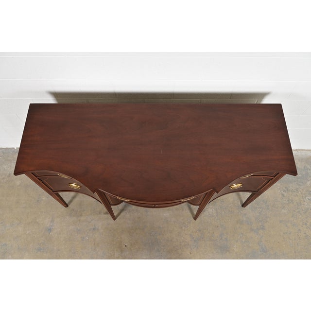 Baker Furniture Federal Inlaid Mahogany Sideboard Credenza For Sale - Image 13 of 16