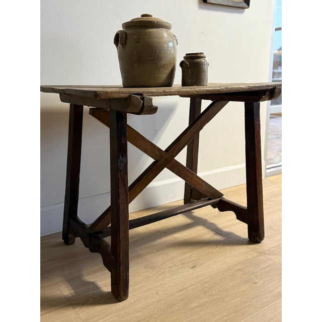 Spanish 18th C. Spanish Accent Table For Sale - Image 3 of 9