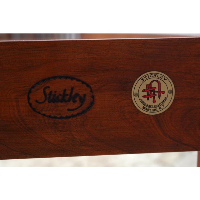 Stickley Cherry Mission King Size Spindle Bed For Sale - Image 15 of 16