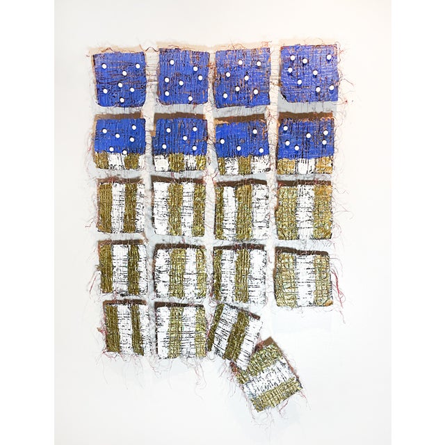 Nancy Billings American Textile Art "Democracy II- Hanging on by a Thread" 2022 For Sale In Miami - Image 6 of 8