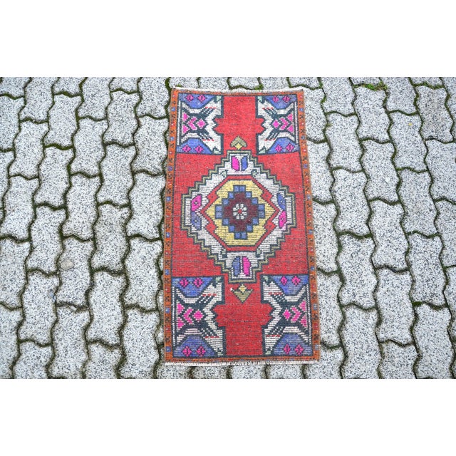 Vintage Turkish Red Rug For Sale - Image 6 of 6