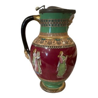 19th Century Pratt Ware Pitcher For Sale