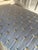 Late 19th Century French Directoire Style Painted Bench With Light Blue Upholstery For Sale - Image 9 of 10