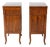 Pair of Italian 18th Century Walnut Bedside Chests with Carved Fluted Drawers For Sale