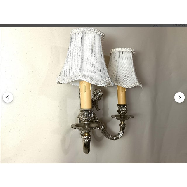 Wall Lights in Silvered Bronze, 1960s, Set of 2 For Sale - Image 9 of 17