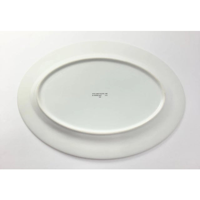 Contemporary 1980s Fitz & Floyd “Rondelet (Terra Cotta)” Oval Porcelain Serving Platter For Sale - Image 3 of 4