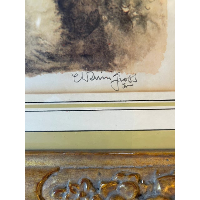 Mid 20th Century "Acrobats" Expressionist Figurative Limited Edition Lithograph by Chaim Gross, Framed For Sale - Image 10 of 13