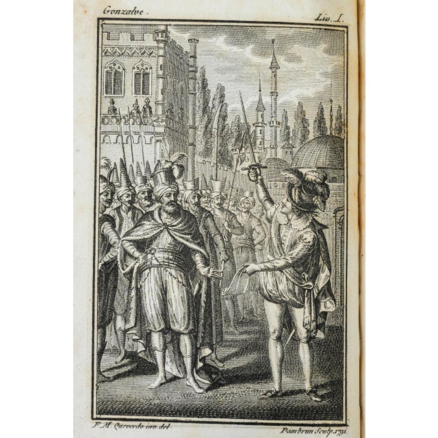 Rare Collection 18th Century Full Leather Bound Antique Books Works of Jean-Pierre Claris De Florian French Collector's Set For Sale - Image 13 of 18