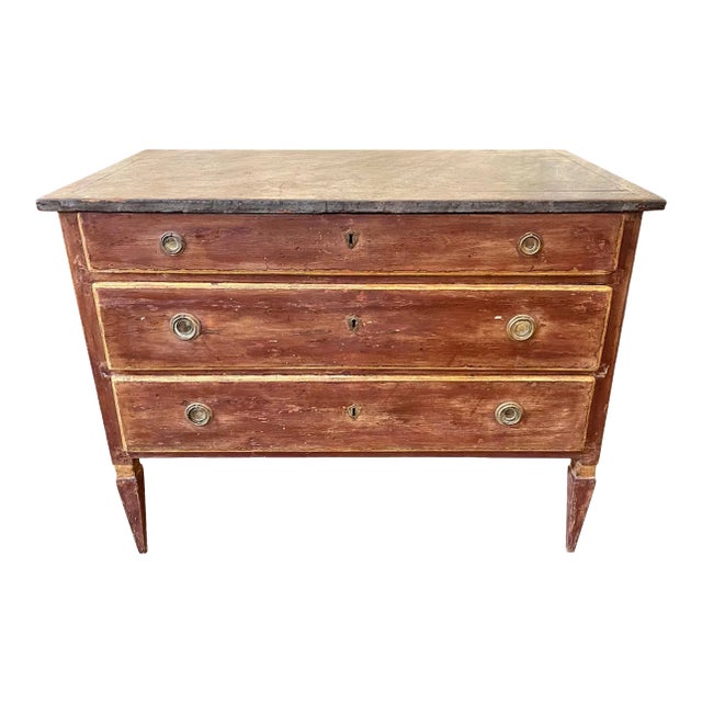 18th Century Italian Painted Neo-Classical Commode For Sale