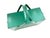 Here is a large green painted wooden box that may have been a tackle box, or perhaps an old handmade cooler box. The...