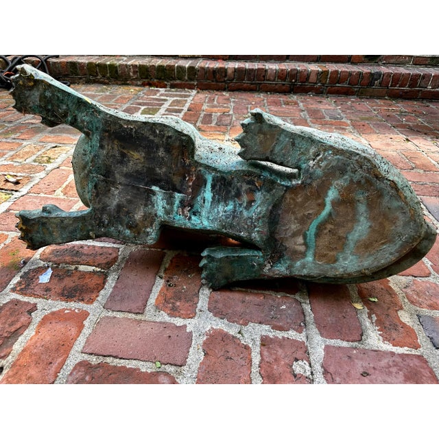 Large Grand Tour Bronze Sphinx in Repose Statue For Sale - Image 12 of 12