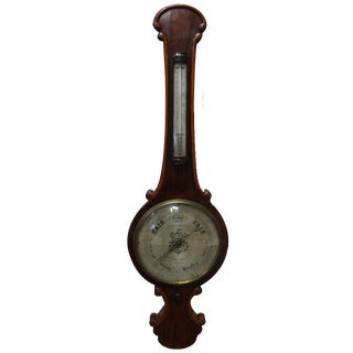 19th Century Rosewood Mercury Barometer by Joseph Somalvico & Co For Sale