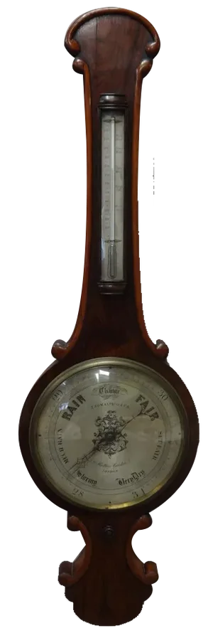 19th Century Rosewood Mercury Barometer by Joseph Somalvico & Co