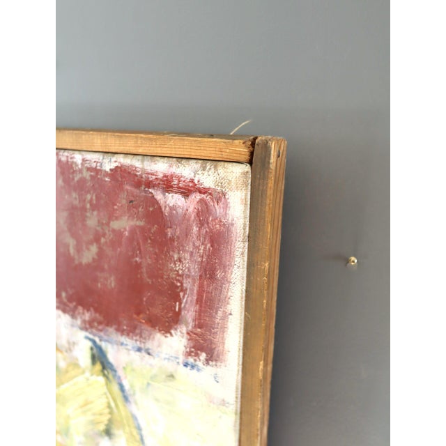 Mid-Century Modern 'Painterly Harvest' Vintage Swedish Abstract Still Life Oil Painting, Framed For Sale - Image 6 of 10