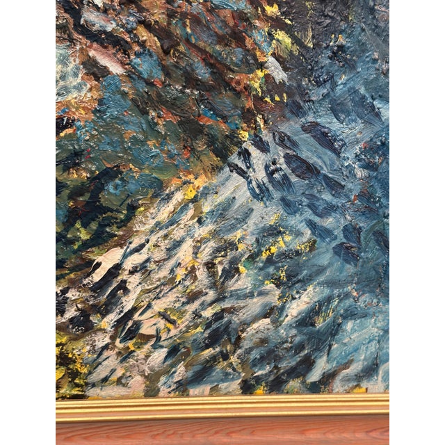 Valter Gibson, Composition, 1961, Oil on Canvas, Framed For Sale - Image 14 of 18