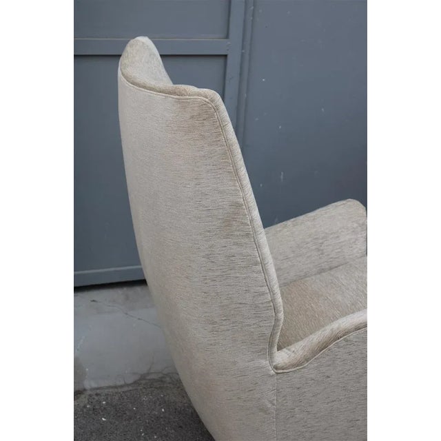 Set of Armchairs in Gilded Aluminum & Velvet from ISA, 1950s For Sale - Image 16 of 18