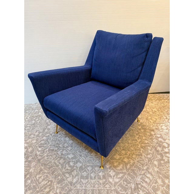 West Elm Carlo Mid Century Arm Chairs, Pair For Sale - Image 10 of 13