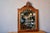 Antique Wall Mirror in Carved and Beveled Oak and Fortin Veneer, 1930s For Sale - Image 11 of 11