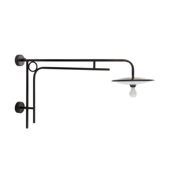 Eden Wall Lamp with Painted Aluminum Structure from Il Bronzetto, in New conditions. Designed 1920 to 1949 European Plug...