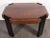 Art Deco Streamlined Octagonal Occasional Table in Bookmatched Burled Walnut For Sale - Image 4 of 10