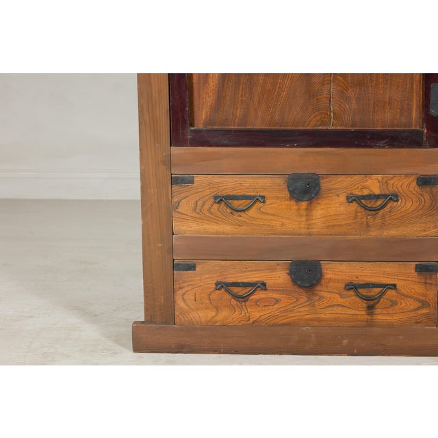 Meiji-era Mizuya Dansu, Circa 1900 – Japanese Kitchen Cabinet For Sale - Image 10 of 12