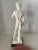 Brutalist Vintage 1960 Alabaster & Marble "Elaganza" Roman David Nude Sculpture Italy Marked For Sale - Image 3 of 10