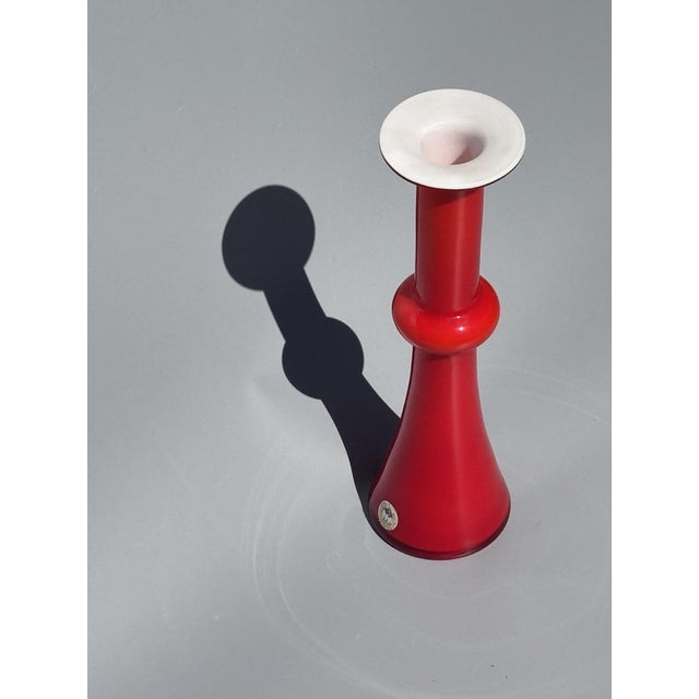 Holmegaard Danish Blown Glass Soliflore Vase from Kastrup Holmegaard, 1960s For Sale - Image 4 of 9