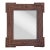 Petite French Tramp Art Mirror with Carved Geometric Frame, circa 1900 For Sale