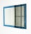 Rectangular Wall Mirror with Blue Frame from FAB Crystal, Italy, 1980s For Sale - Image 9 of 12