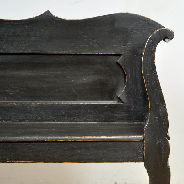 Antique Pine Bench, 1900s For Sale - Image 9 of 14