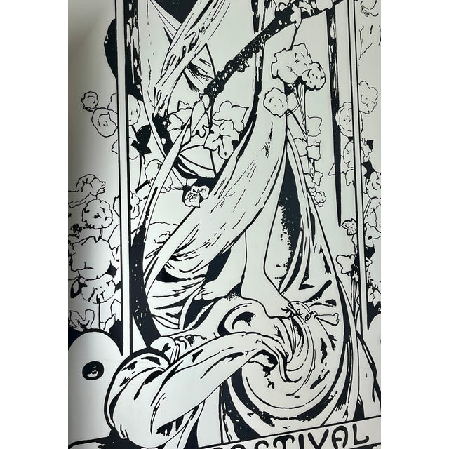 Vintage Art Nouveau Moët & Chandon Advertising Mirror, 1960s For Sale - Image 9 of 18