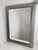 Mirror in the style of Fontana Arte with curved rear glass. Dark green rear glass color. Very beautiful and deep color....