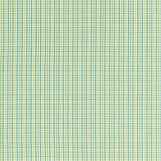 Sample - Schumacher Bahama Check Fabric in Lagoon For Sale