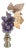 Amethyst Grape Cluster Lamp Finial For Sale