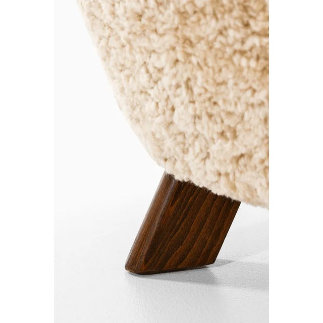 Sofa in Beech with Custom Upholstery by Fritz Hansen, 1941 For Sale - Image 6 of 11