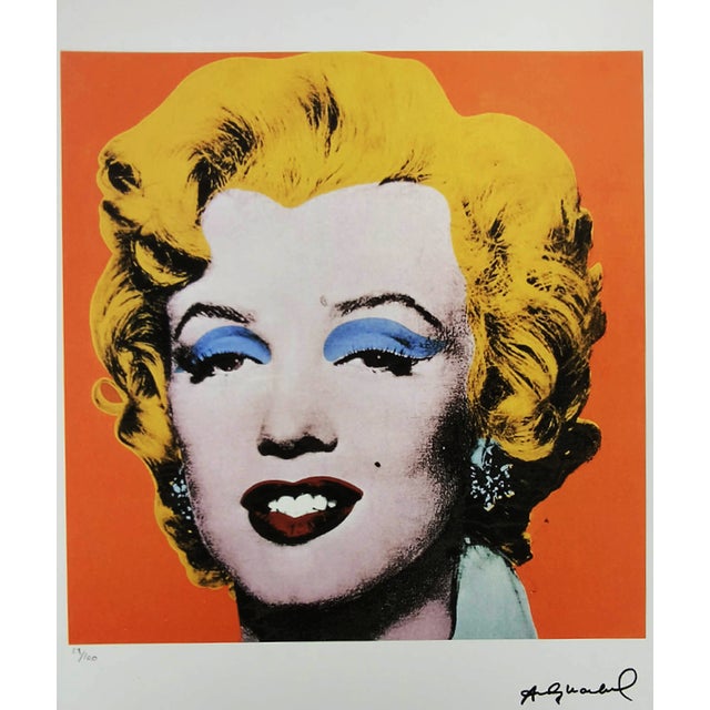 Pop Art 1980s Andy Warhol "Marilyn" Limited Series Lithograph For Sale - Image 3 of 9