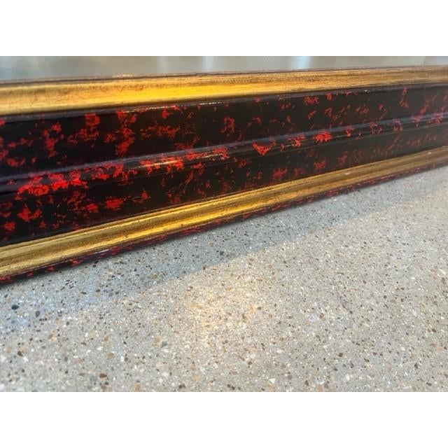 Neoclassical-Empire Style Faux Tortoise Shell Mirrors - a Pair For Sale - Image 4 of 7