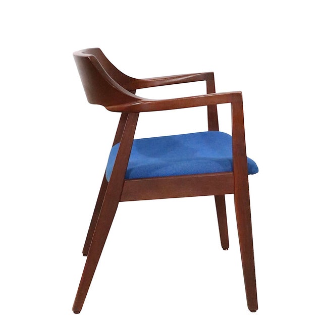 Wood Pr. Mid Century Arm Chairs by the Jasper Chair Company C 1950/60's For Sale - Image 7 of 18