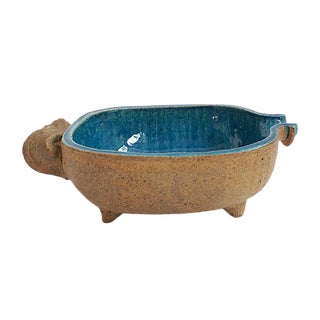 Small Swedish Modern Ceramic Bowl, 1960s For Sale