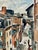 Rustic Henry Emil Salloch Original Watercolor on Paper Urban Neighborhood Street Scene, 1957. For Sale - Image 3 of 6