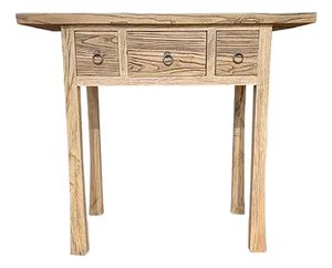 1980s Asian Reclaimed Wood Console Table