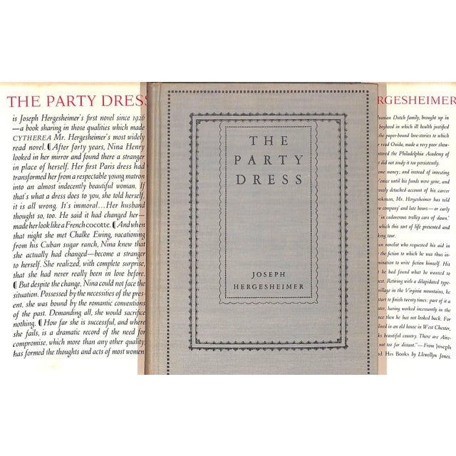 Traditional "The Party Dress" 1930 Hergesheimer, Joseph For Sale - Image 3 of 4