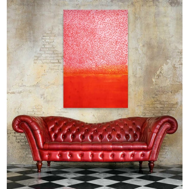 Abstract 'Red Pepper'' Acrylic Painting For Sale - Image 3 of 5