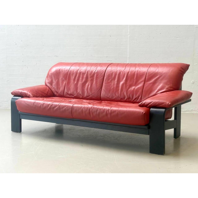 Vintage Leather Sofa from Ligne Roset, 1980s For Sale - Image 16 of 16