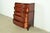 Federal Inlaid Mahogany Bow Front Highboy Dresser by National Furniture, Circa 1960s For Sale In South Bend - Image 6 of 14