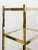 Gold Brass Glass 5-Tier Shelf Vintage Hollywood Regency MCM Chrome 59" Tall For Sale - Image 8 of 9